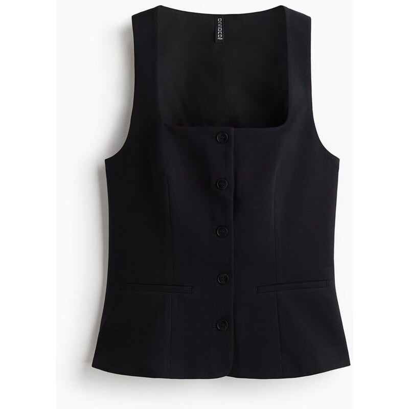H&M - Elegantní vesta - Černá