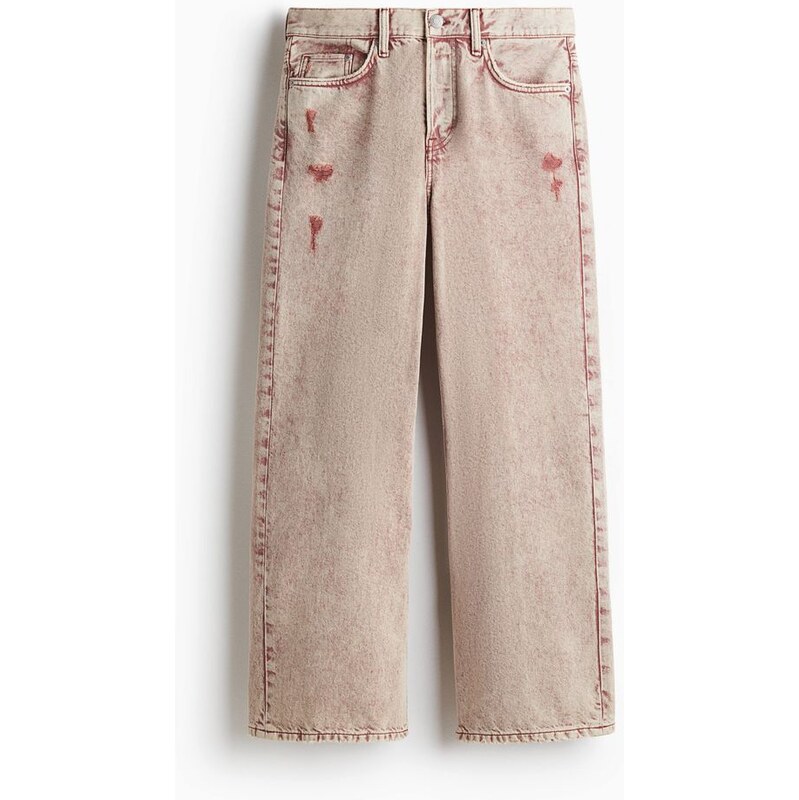 H&M - Loose Fit Jeans - růžová 108157218