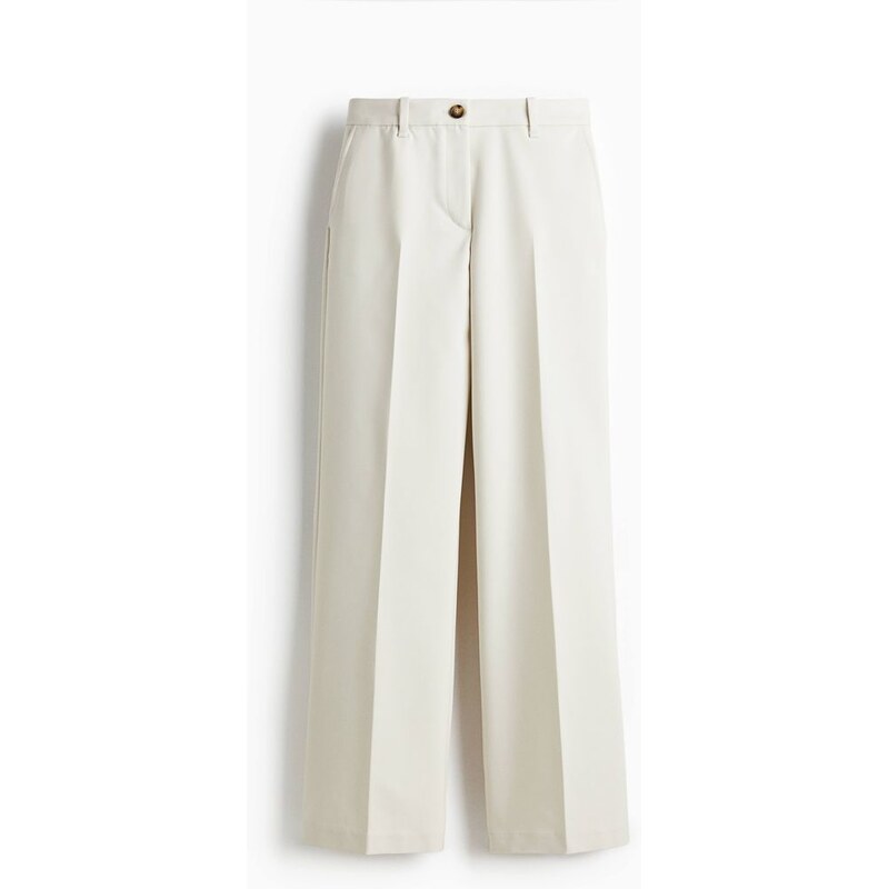 H&M - Kalhoty Bootcut - bílá 108157251