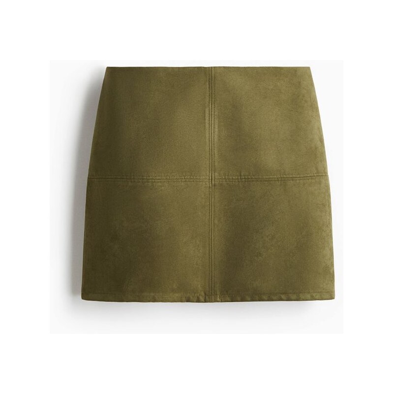 H&M - Minisukně - Khaki Zelená