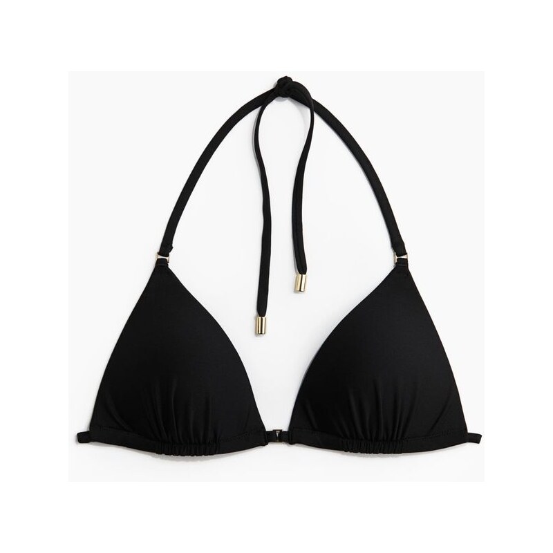 H&M - Bikinová push-upkas trojúhelníkovými košíčky - černá 108134596