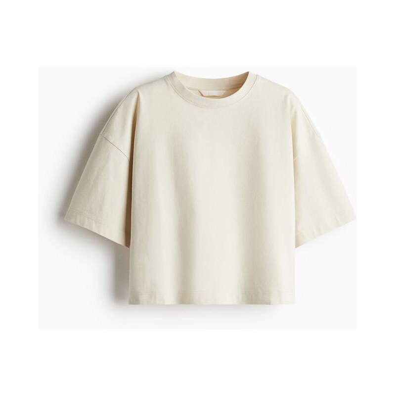 H&M - Tričko boxy - béžová 108134730