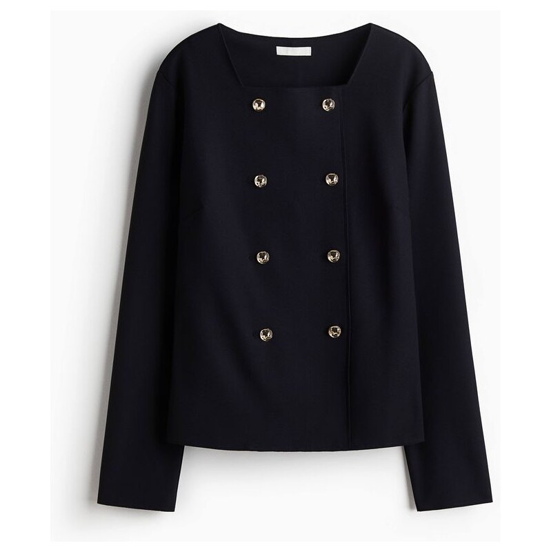H&M - Dvouřadový kardigan - modrá 108134766