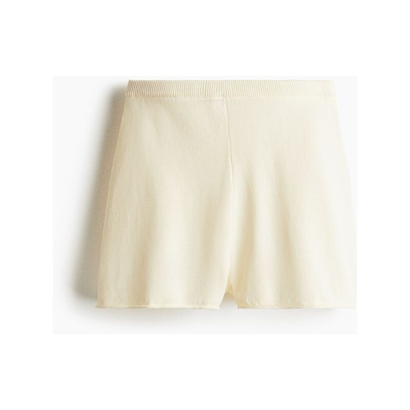 H&M - Pletené šortky - Krémová