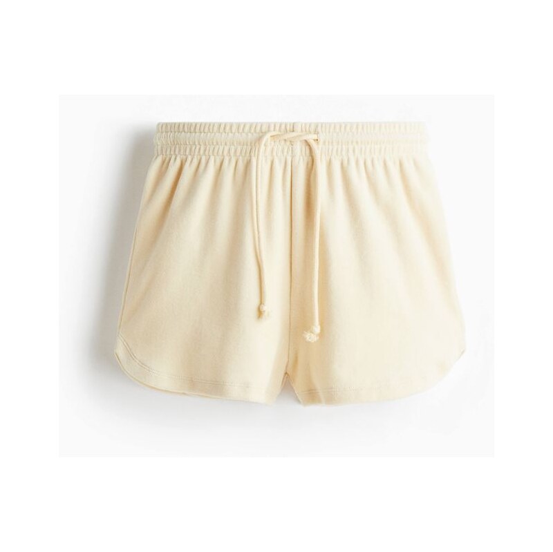 H&M - Velurové šortky - béžová 108135542