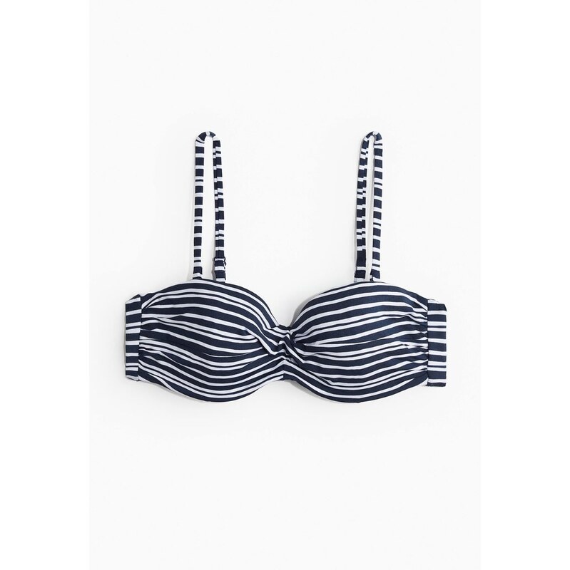 H&M - Bikinová balkonetka - modrá 108135823