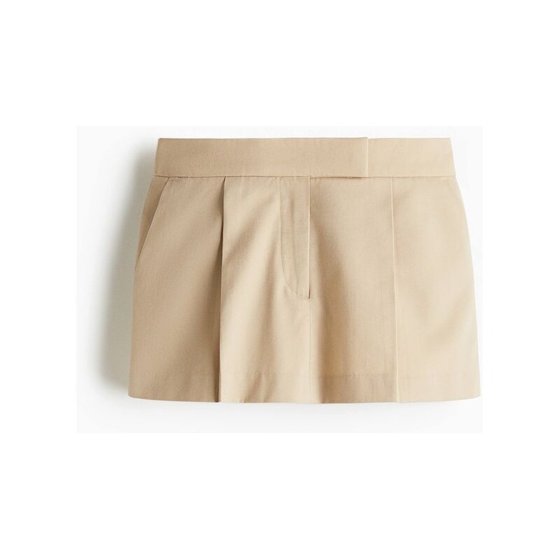 H&M - Elegantní šortková minisukně - Béžová