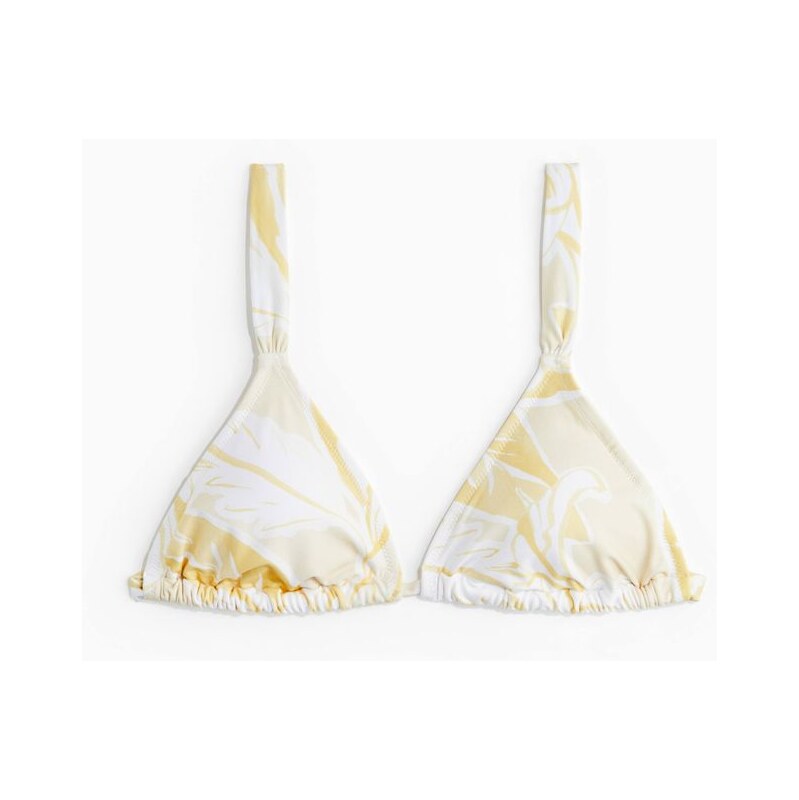 H&M - Vyztužená bikinová podprsenka - žlutá 108136019