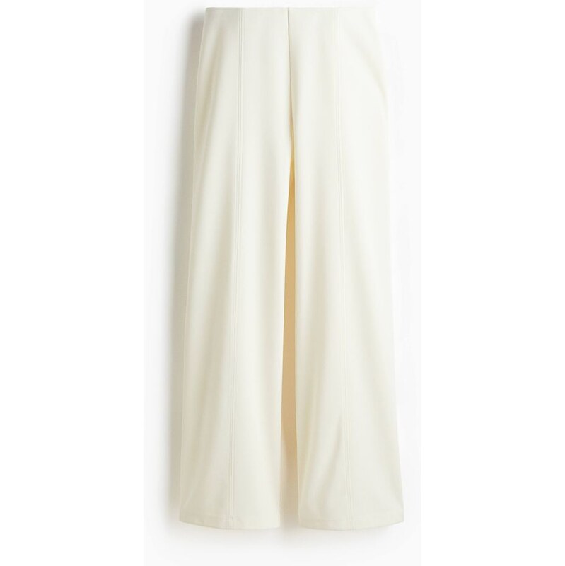 H&M - Široké kalhoty - bílá 108136366