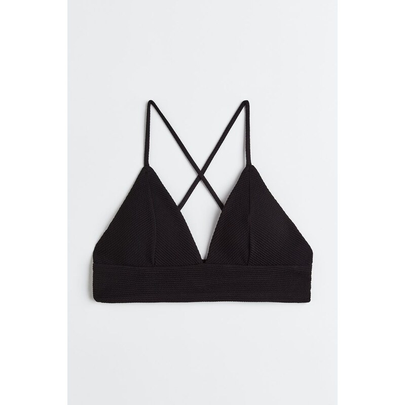 H&M - Vyztužená bikinová podprsenka - Černá