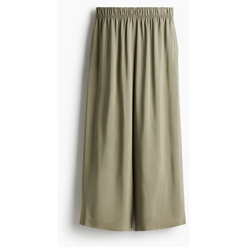 H&M - Krátké natahovací kalhoty - zelená 108137362