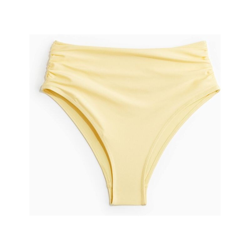 H&M - Bikinové kalhotky Cheekys vysokým pasem - Světle Žlutá