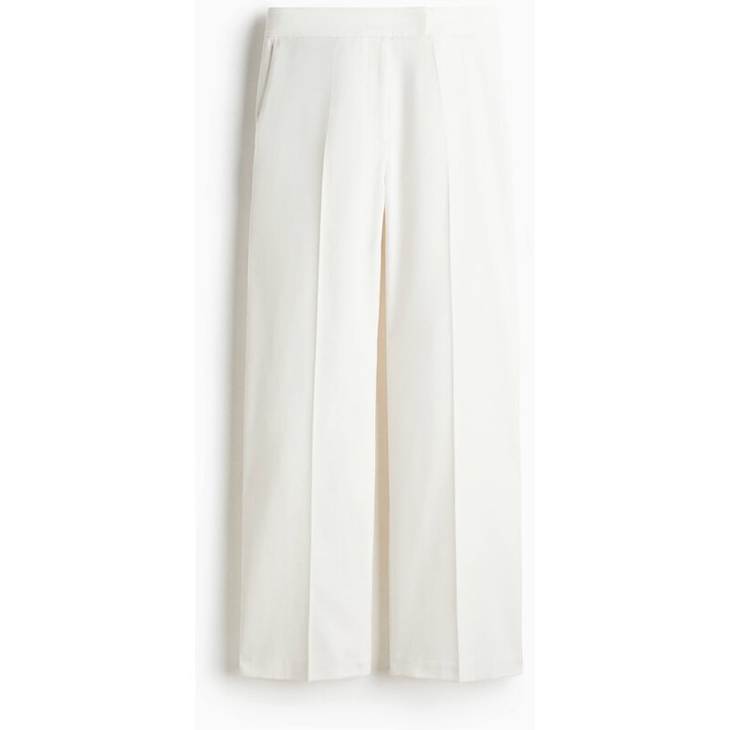 H&M - Rovné kalhoty - bílá 108158372