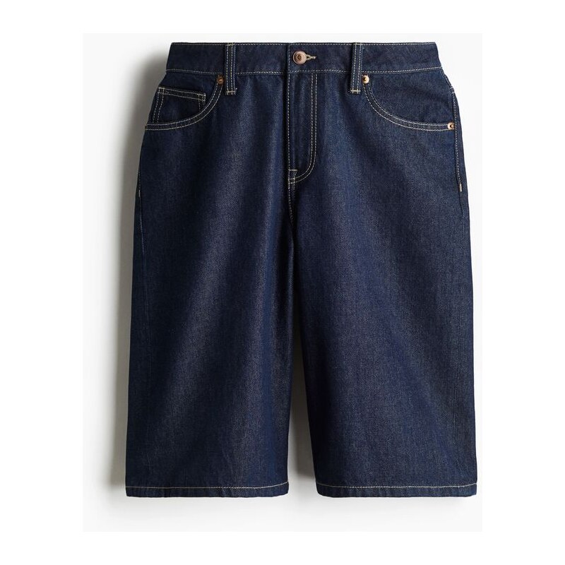 H&M - Bermuda Regular Denim shorts - modrá 108138483