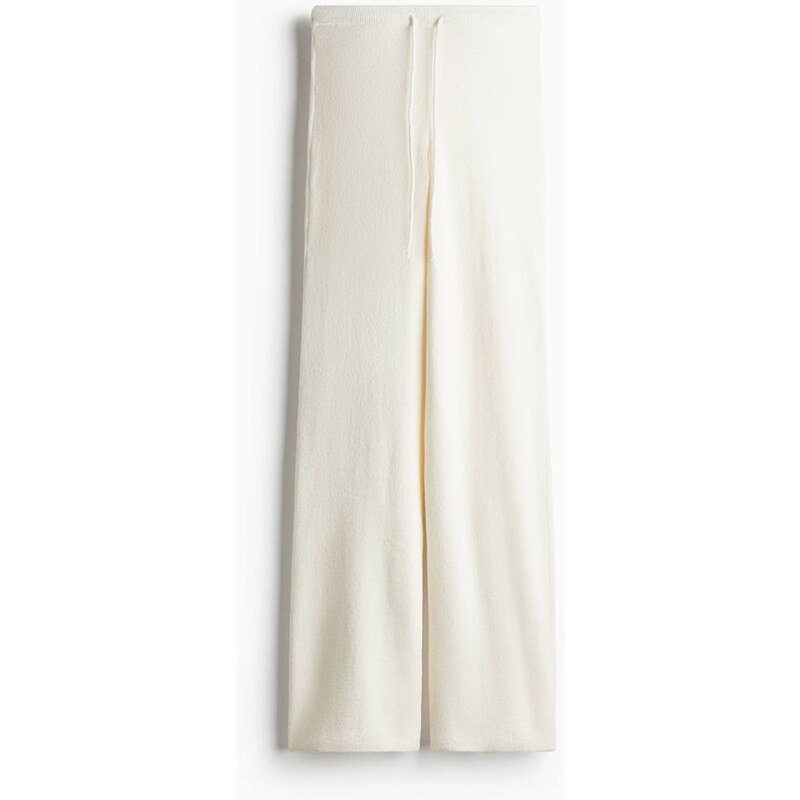 H&M - Žinylkové kalhoty - Krémová