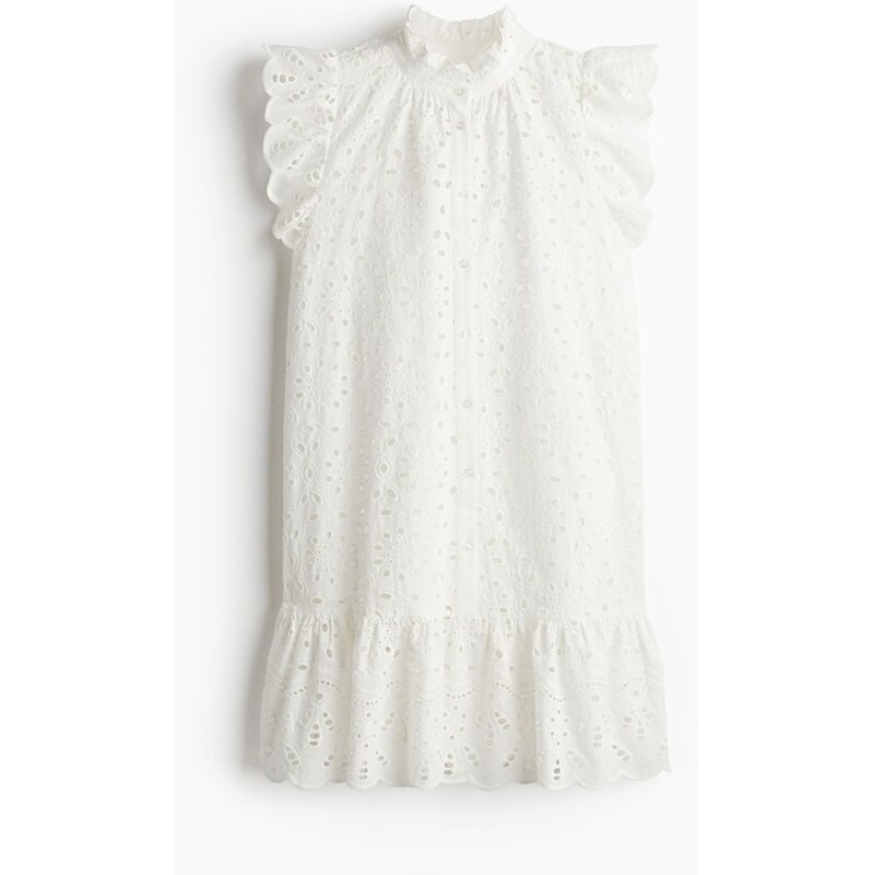 H&M - Šatys madeirou - Bílá