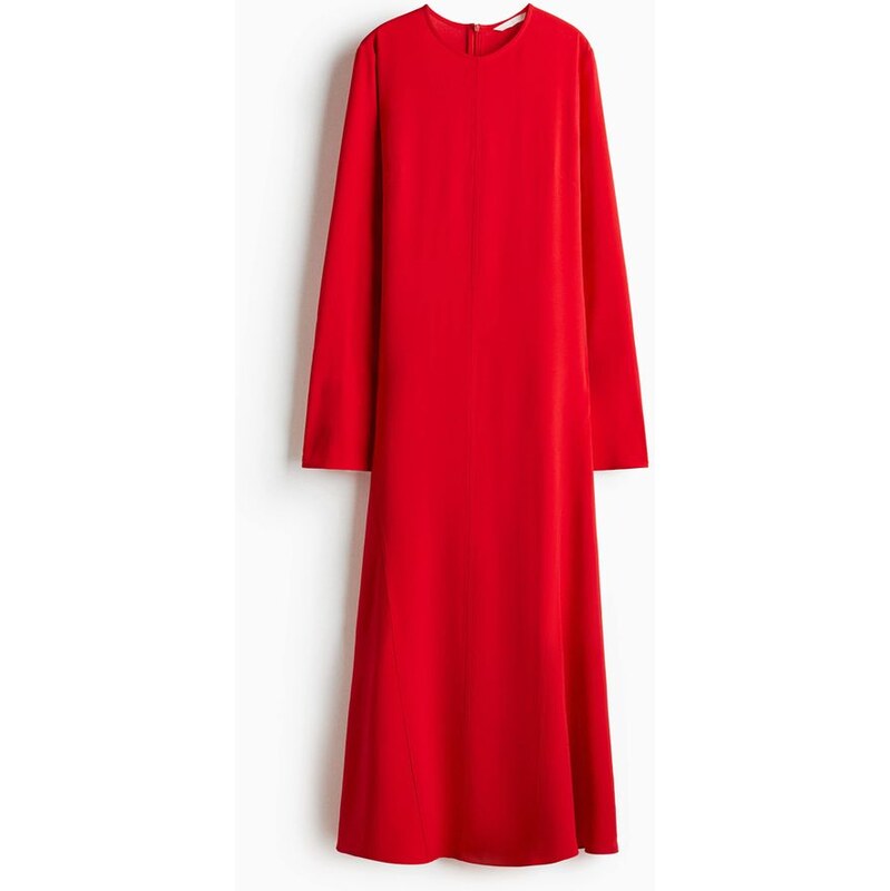 H&M - Šaty áčkový střih - Jasně Červená