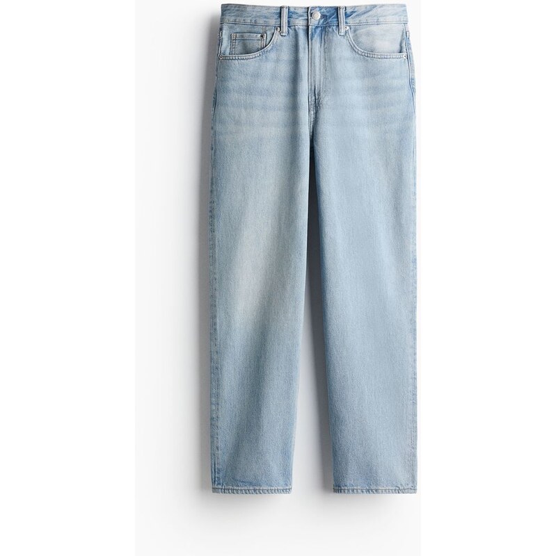 H&M - Loose Jeans - Světlý Denim Blue