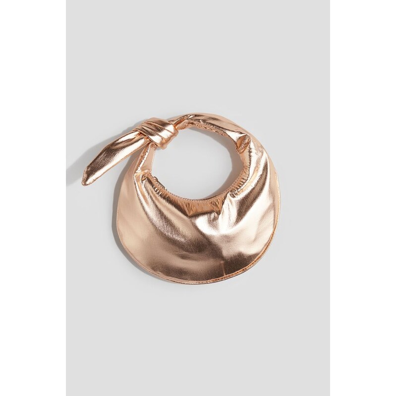 H&M - Metalicky lesklá kabelka - Zlatá