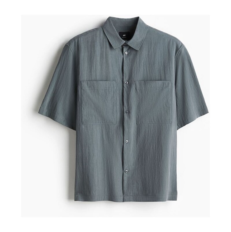 H&M - Košile utility Regular Fit - Tmavě Šedá