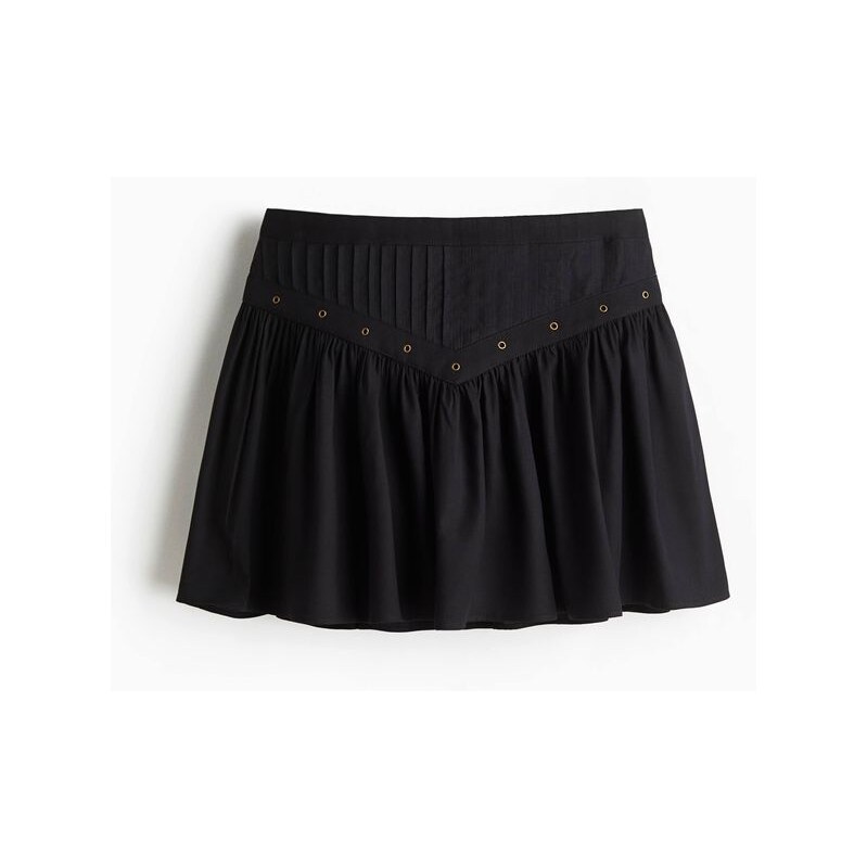 H&M - Nabíraná minisukně - Černá