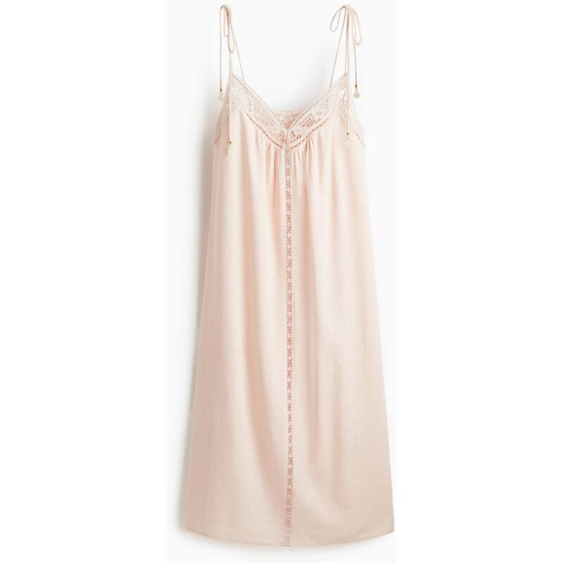 H&M - Šatys madeirou a vázacími ramínky - oranžová 108128967