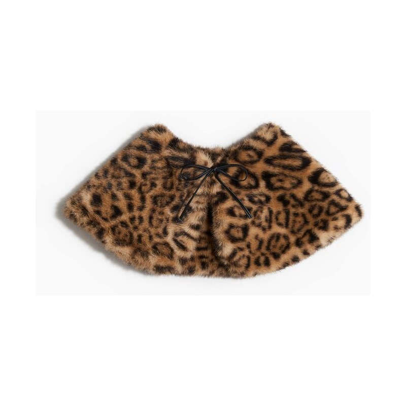 H&M - Límec - Béžová/Leopardí Potisk