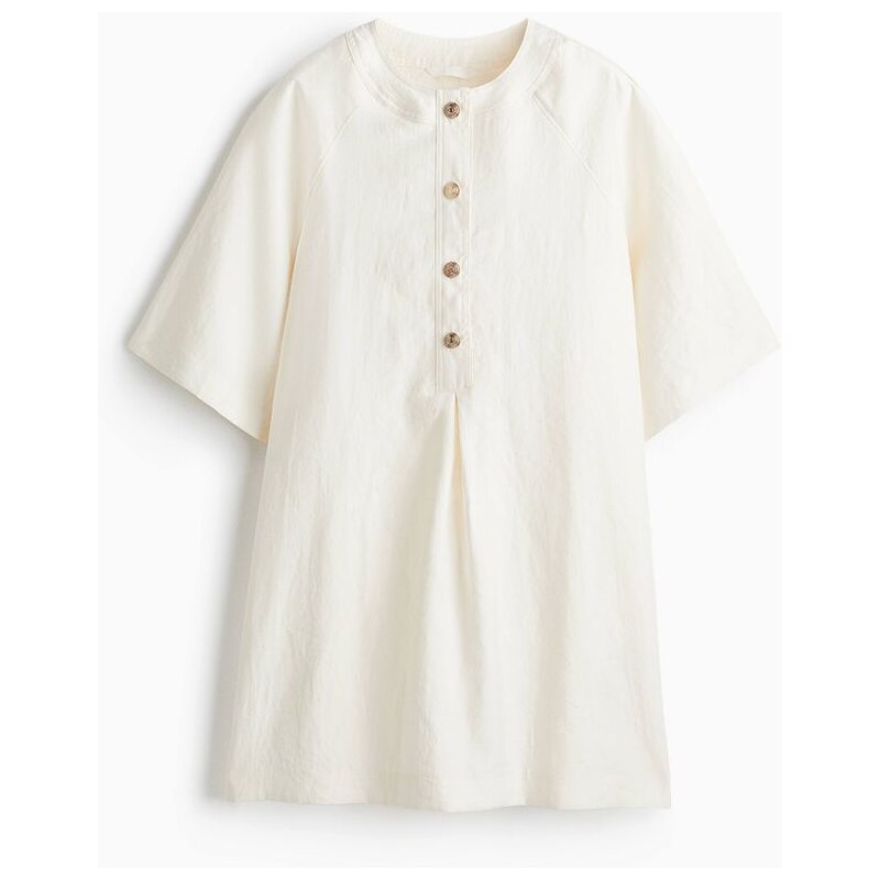 H&M - Šaty shift dress - Krémová