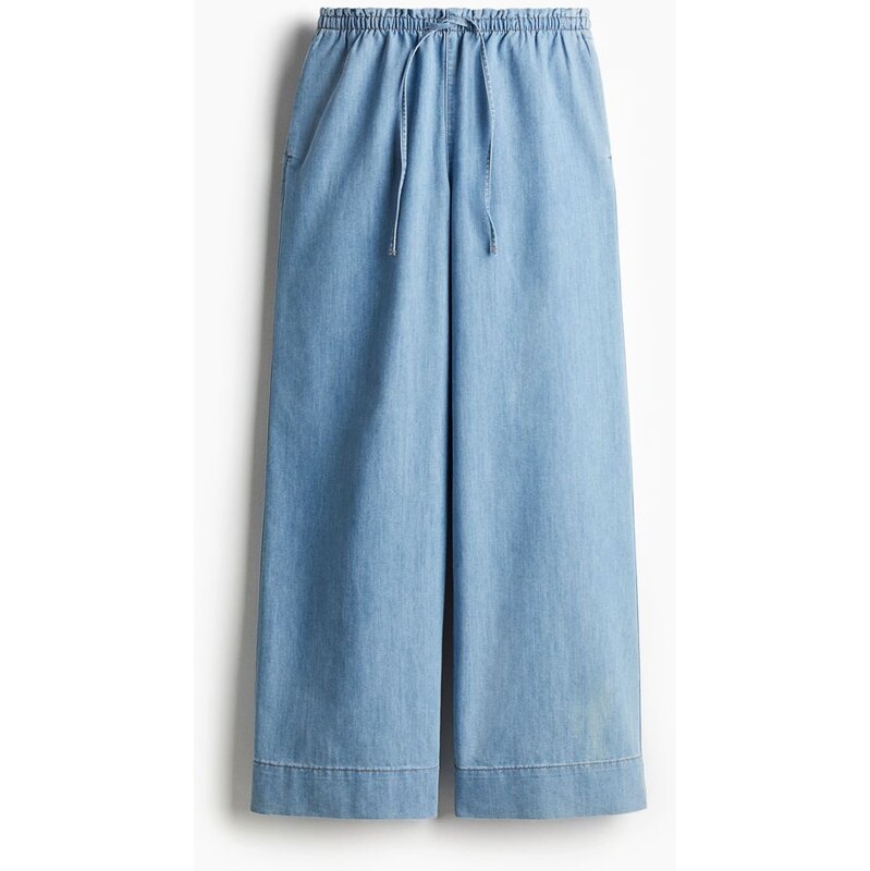 H&M - Džínové natahovací kalhoty - modrá 108141549