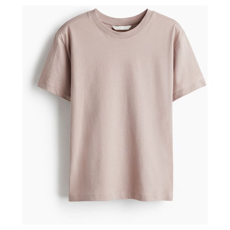 H&M - Bavlněné tričko - hnědá 108159587