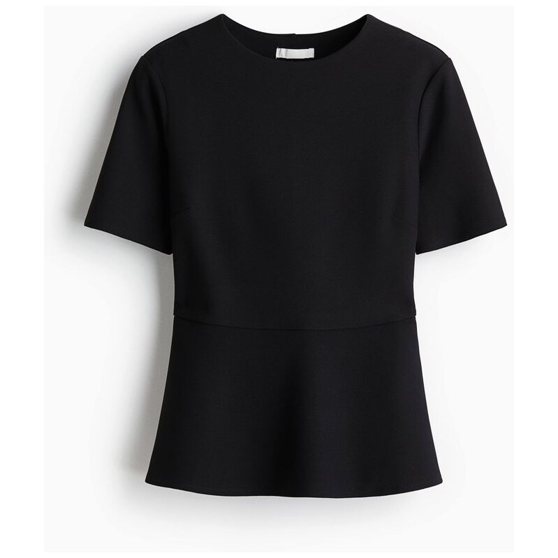 H&M - Top peplum - černá 108160259