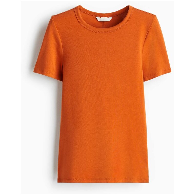 H&M - Přiléhavé tričko - oranžová 108160455