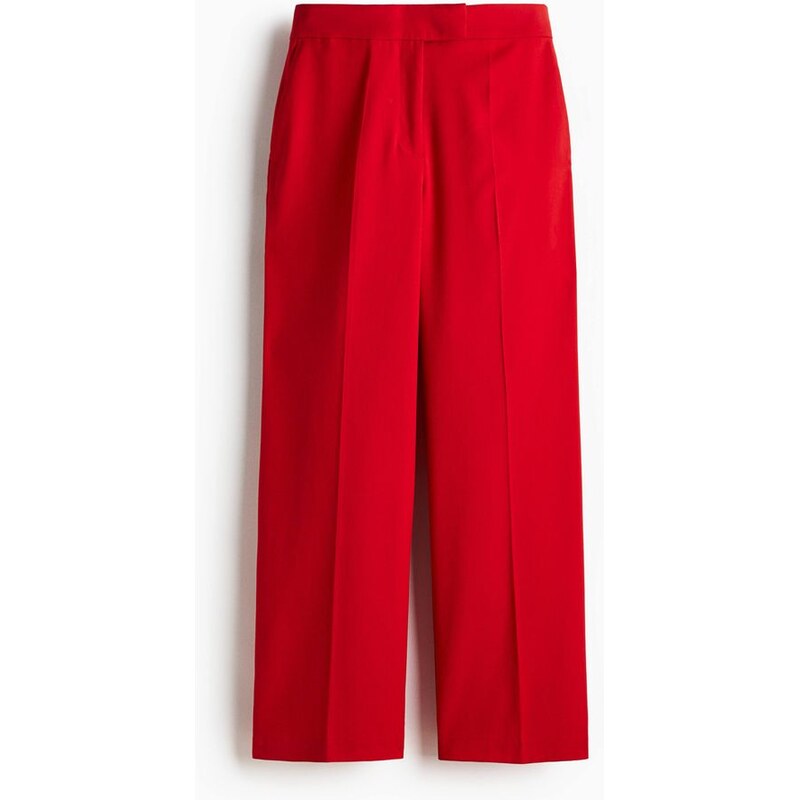 H&M - Rovné kalhoty - červená 108160503