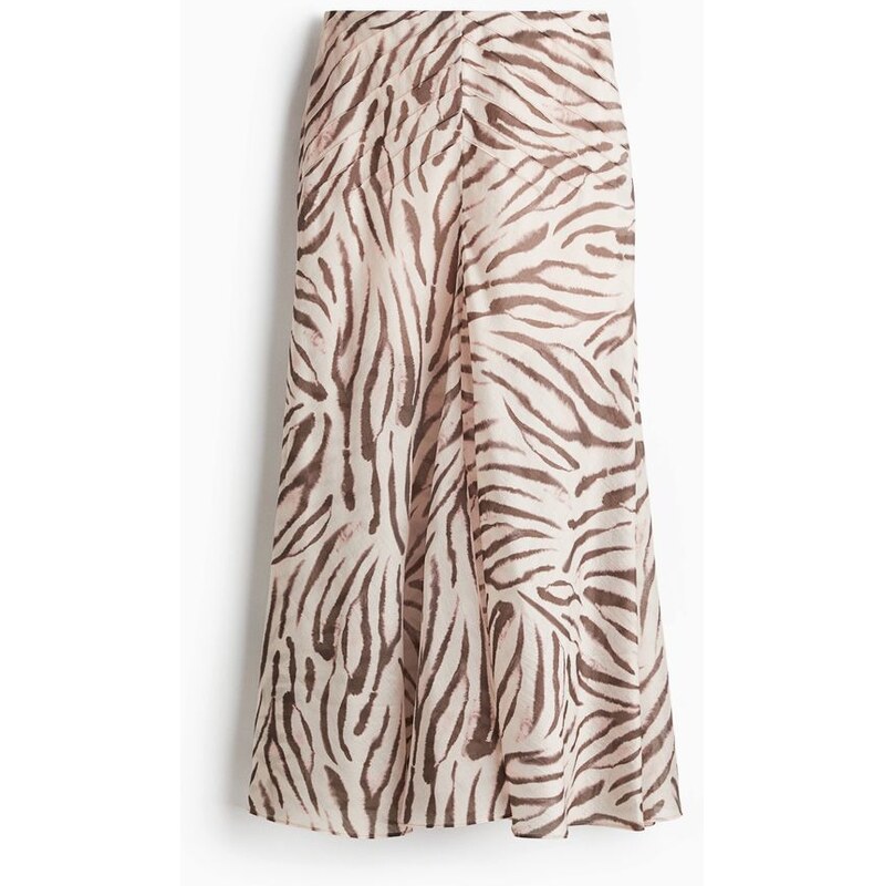 H&M - Sukně sesámky - Světle Béžová/Zebří Potisk