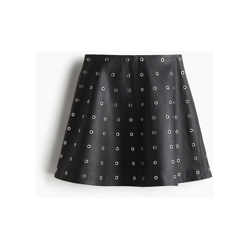 H&M - Sukně s očky - Černá