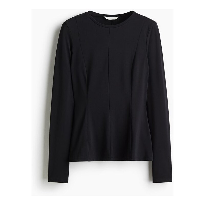 H&M - Top peplum - Černá