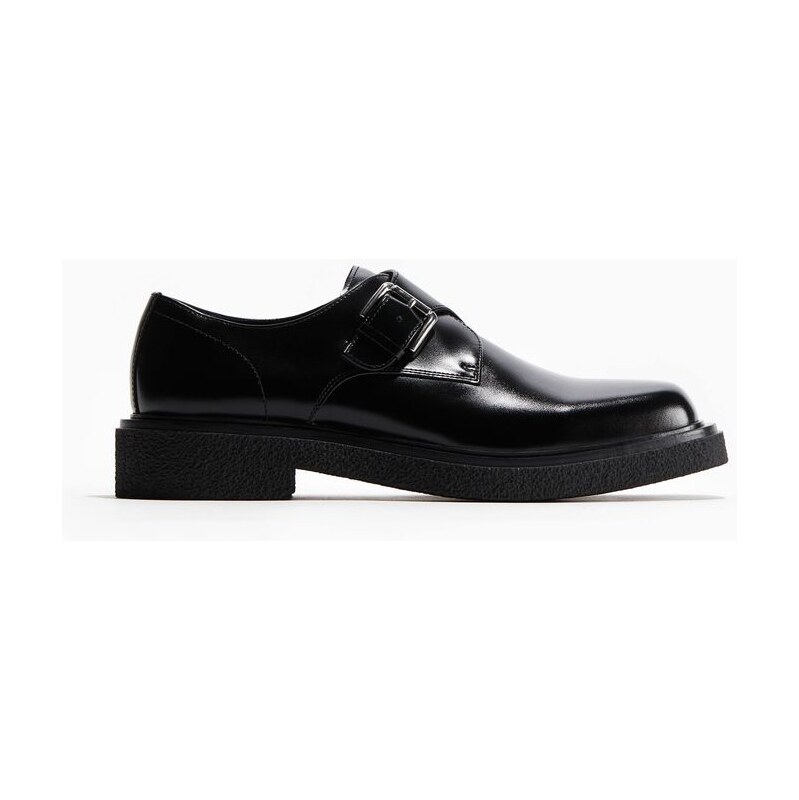 H&M - Polobotky monkstrap - Černá