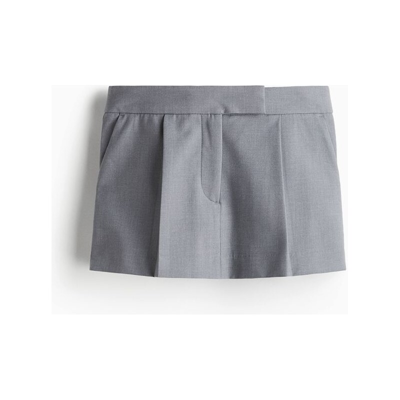 H&M - Elegantní šortková minisukně - Šedá