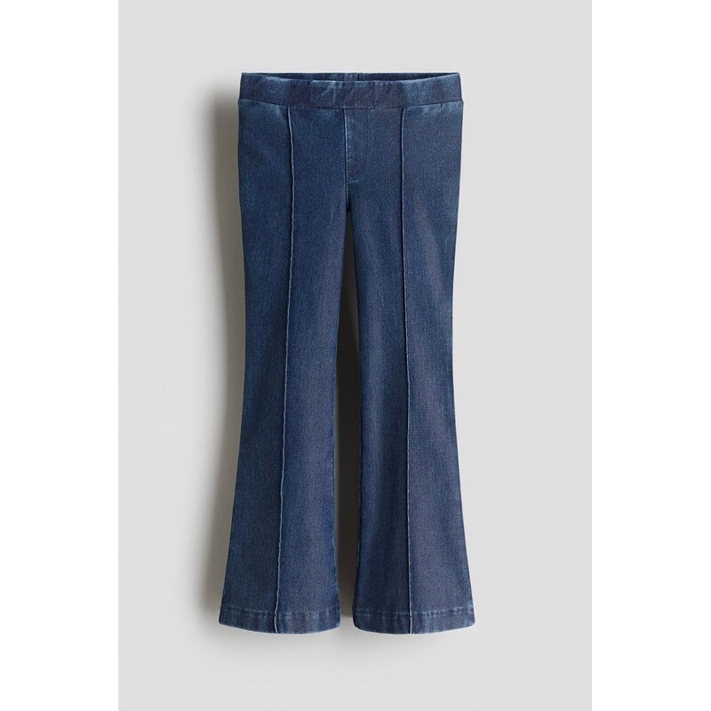H&M - Jegíny Flared - Tmavý Denim Blue