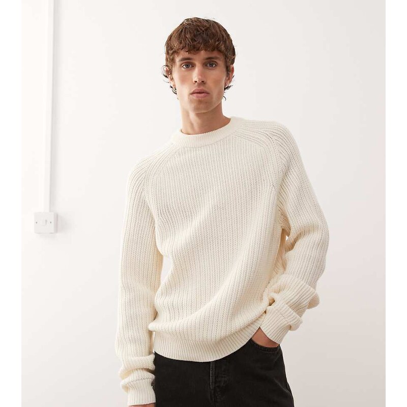 COLLUSION Knitted sweat in ecru-Neutral