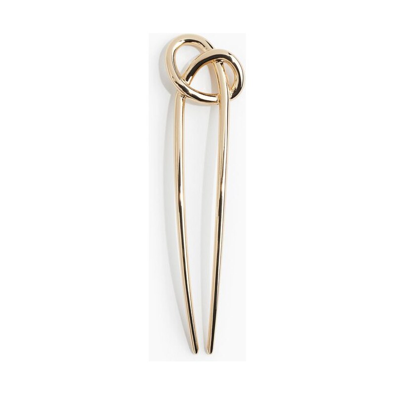 H&M - Jehlice do vlasů s uzlem - zlatá 108304146