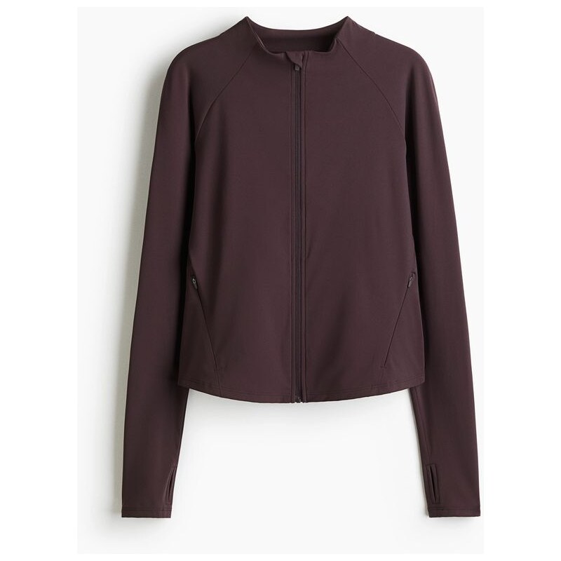 H&M - Sportovní bunda Cool Hand Feel DryMove - Lilkově Fialová