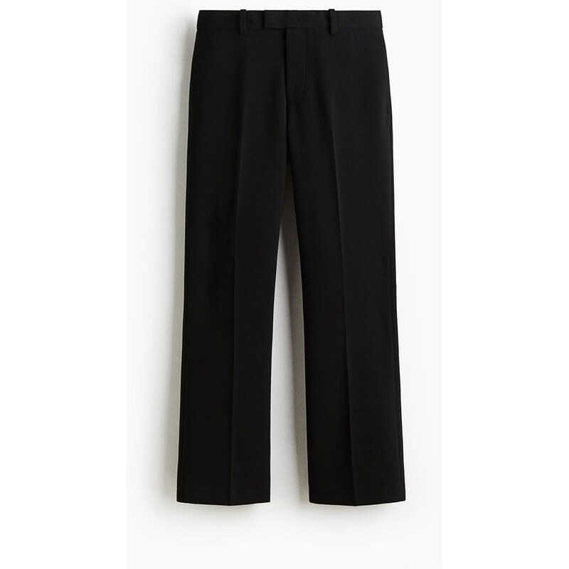 H&M - Elegantní kalhoty Regular Fit Flared - Černá