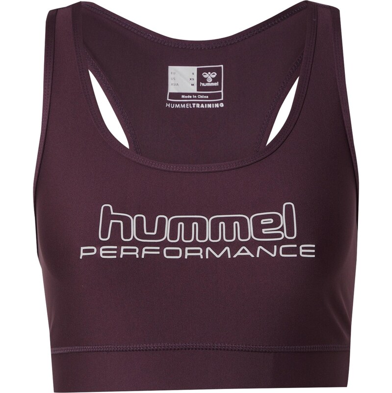 Hummel Sportovní podprsenka TE FUNDAMENTAL béžová / ostružinová