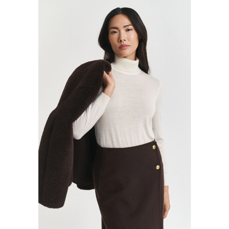 ROLÁK GANT FINE MERINO TURTLENECK CREAM 107862272