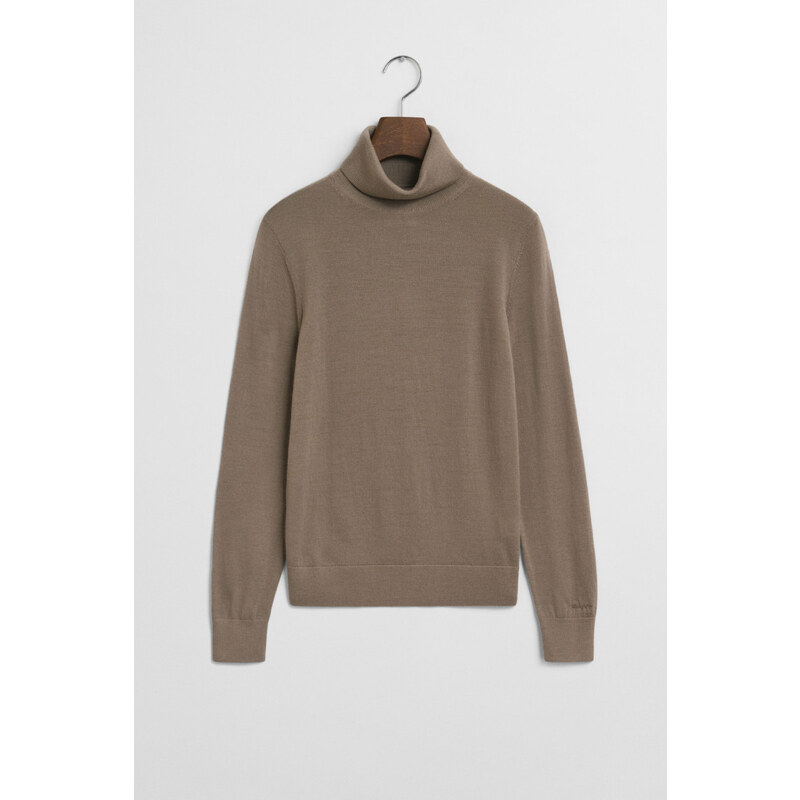ROLÁK GANT FINE MERINO TURTLENECK TAUPE BEIGE 107862275