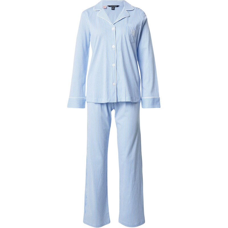Lauren Ralph Lauren Pyžamo modrá / bílá