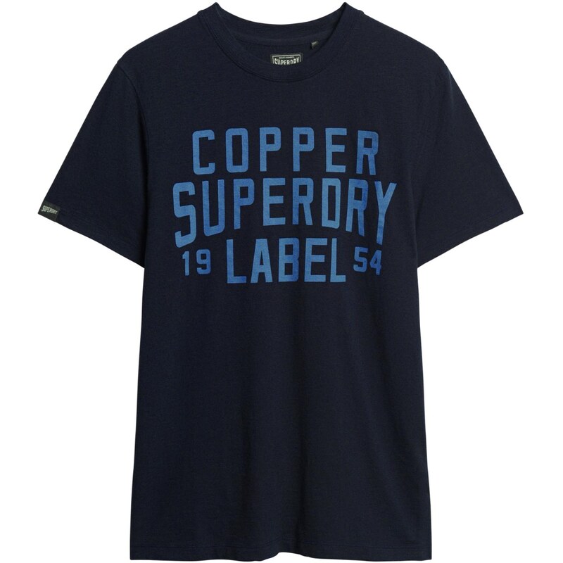 Superdry & Co Tričko Copper námořnická modř / chladná modrá