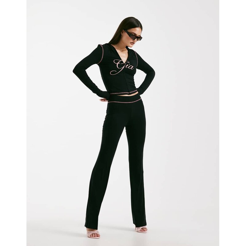 I.AM.GIA Blare logo back print contrast stitch track pant co-ord in 108310319