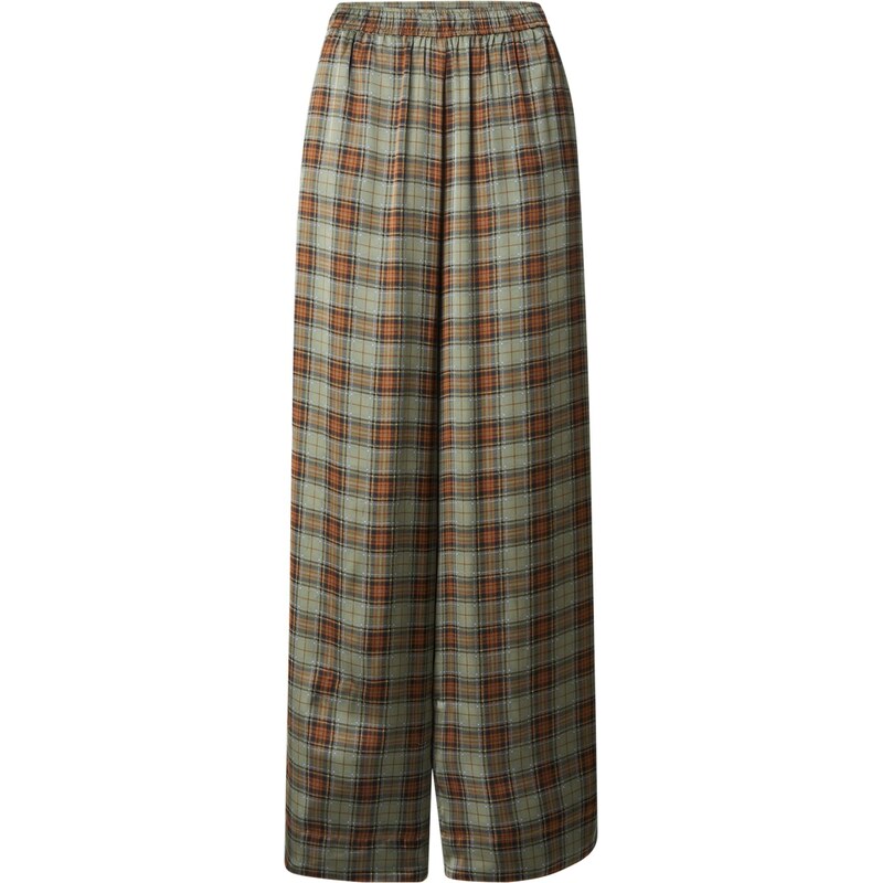 EDITED Kalhoty Cataleya zelená / khaki / mix barev
